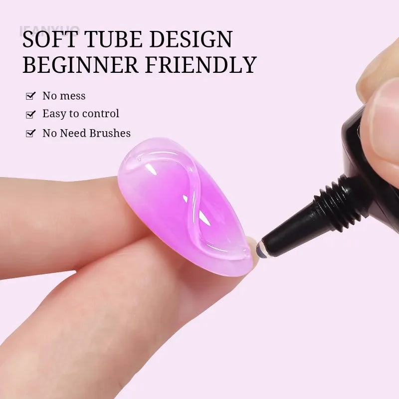 3D Gel Nail Art Modeling Transparent DIY Designs No Wipe Sculpting