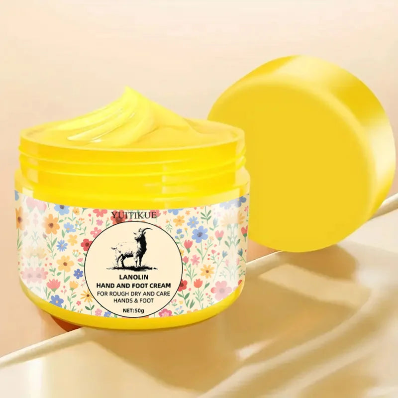 YUITIKUE Lanolin Hand & Foot Cream 50g – 3-in-1 Dry Skin Repair Hand & Foot Cream Zpaxo
