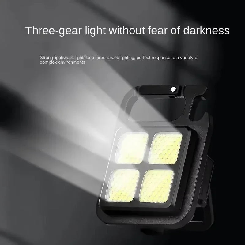 Bright COB LED Flashlight Multifunctional Camping Lamp Work Light Zpaxo