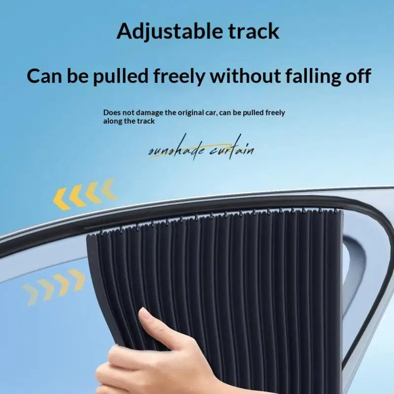 2-Pack Car Side Window Sun Shade – UV Blocking Foldable Curtain