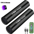 365nm UV Blacklight Flashlight – USB Rechargeable Torch UV Blacklight Flashlight Zpaxo 2PCS