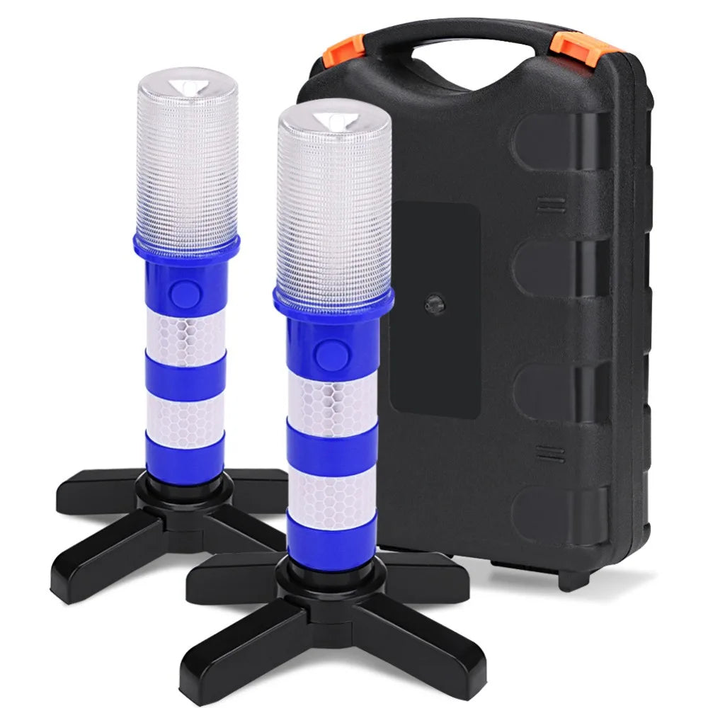 LED Light Warning Visibility Detachable Stand Safety Strobe Zpaxo Blue