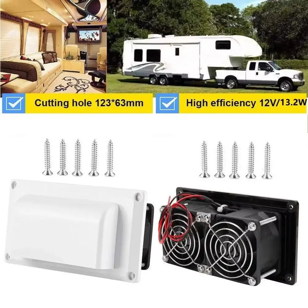 12V Range Hood Exhaust Fan 13 2W Quiet Operation Ventilation Vent Zpaxo