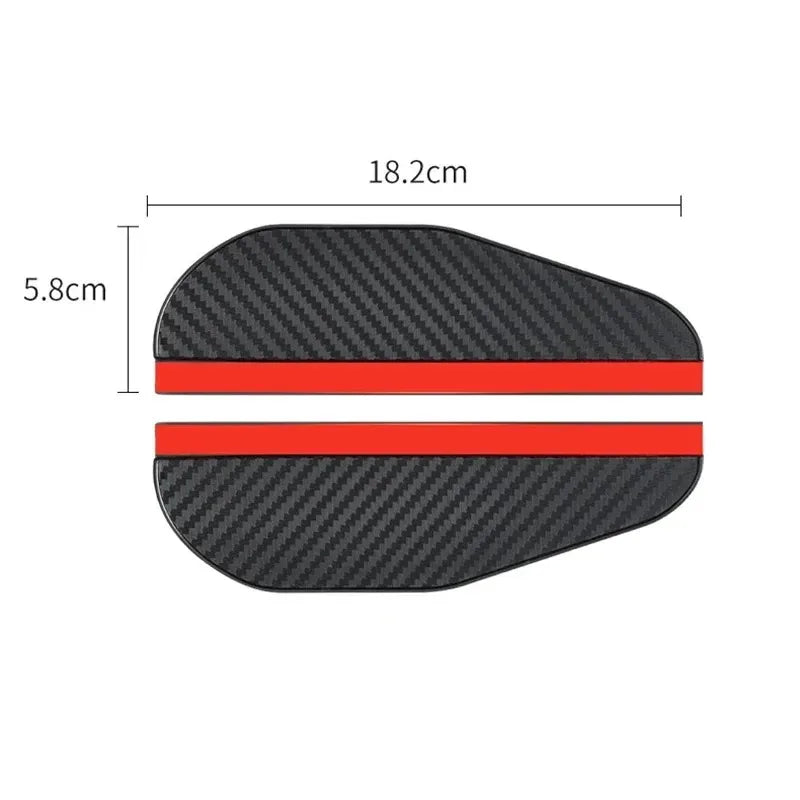 Carbon Fiber Car Mirror Rain Cover Shield – Universal Fit, 2pc