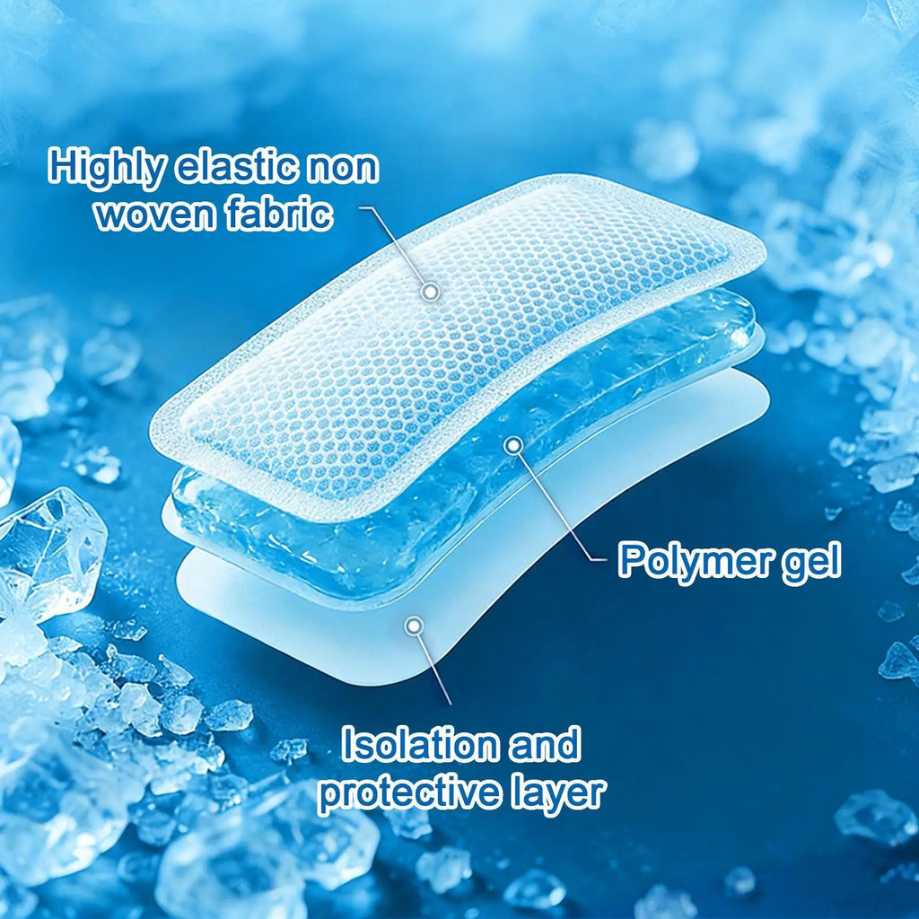 7-Piece Cooling Patches Kids Discomfort Relief Cold Compress Sheets