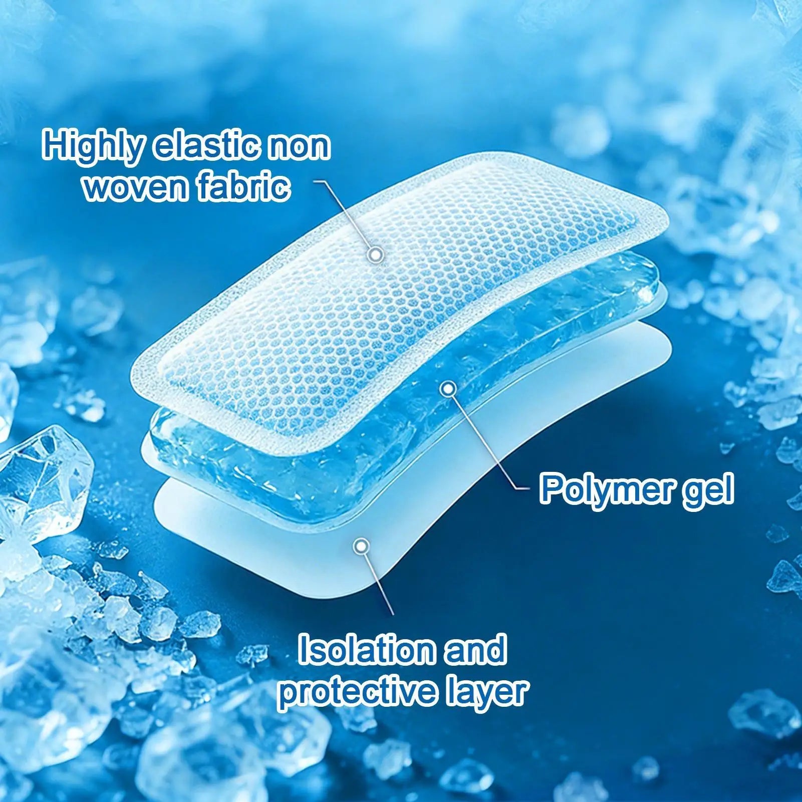 7-Piece Cooling Patches Kids Discomfort Relief Cold Compress Sheets