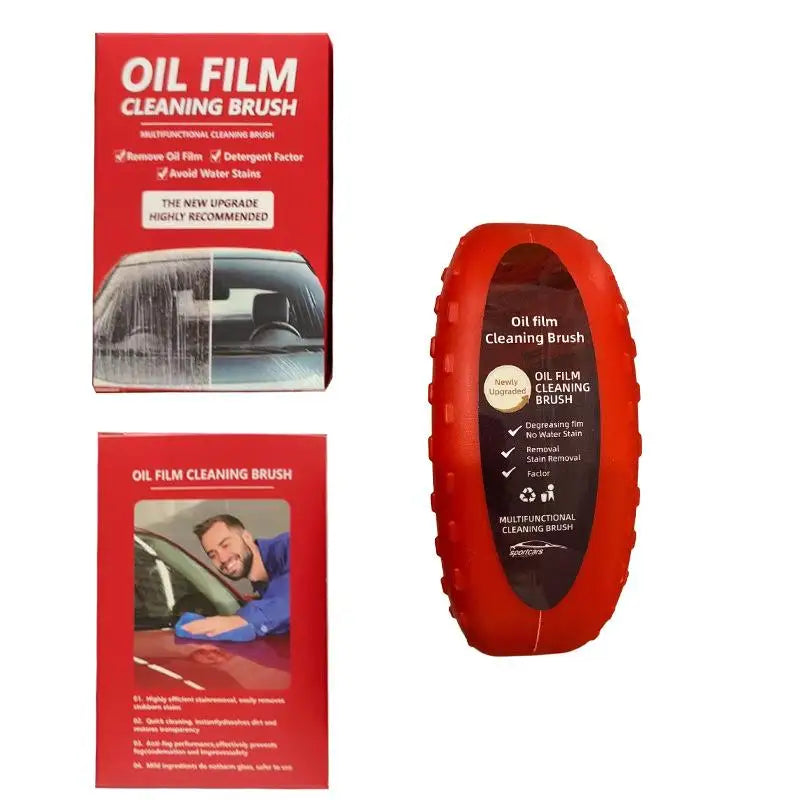 Car Windshield Glass Cleaner Sponge Brush – Oil & Water Spot Remover