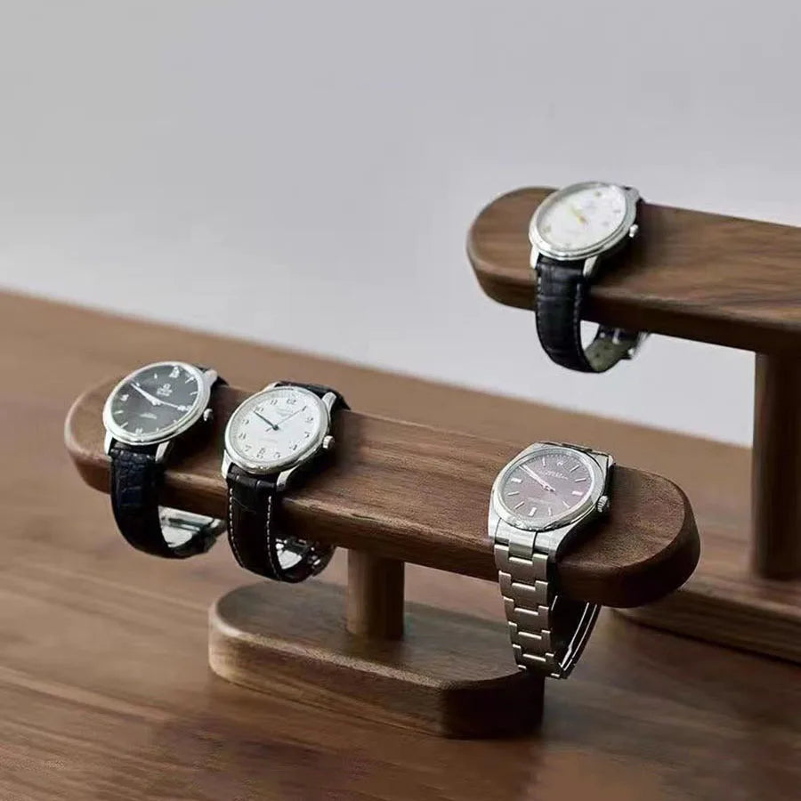 Walnut Watch Bracket Display Holder Jewelry Bracket Chain Anklets Hanger Stand Racks Organizer For Counter Shows Zpaxo