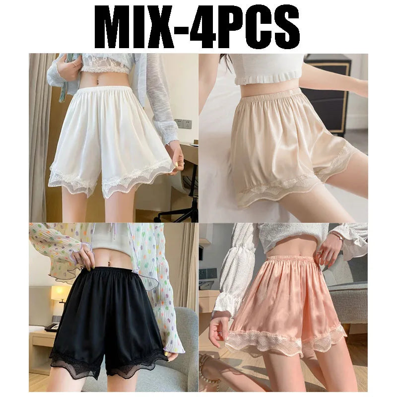 Women's Trim Anti-exposure Shorts Non-rolling Ultra-thin Summer Sleep