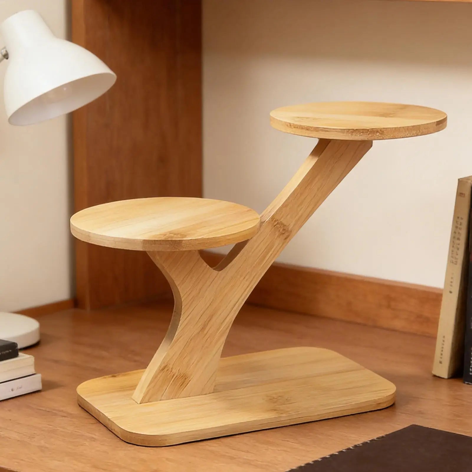 Small Plant Stand Wooden Multi-tier Storage Display Aesthetic Holders