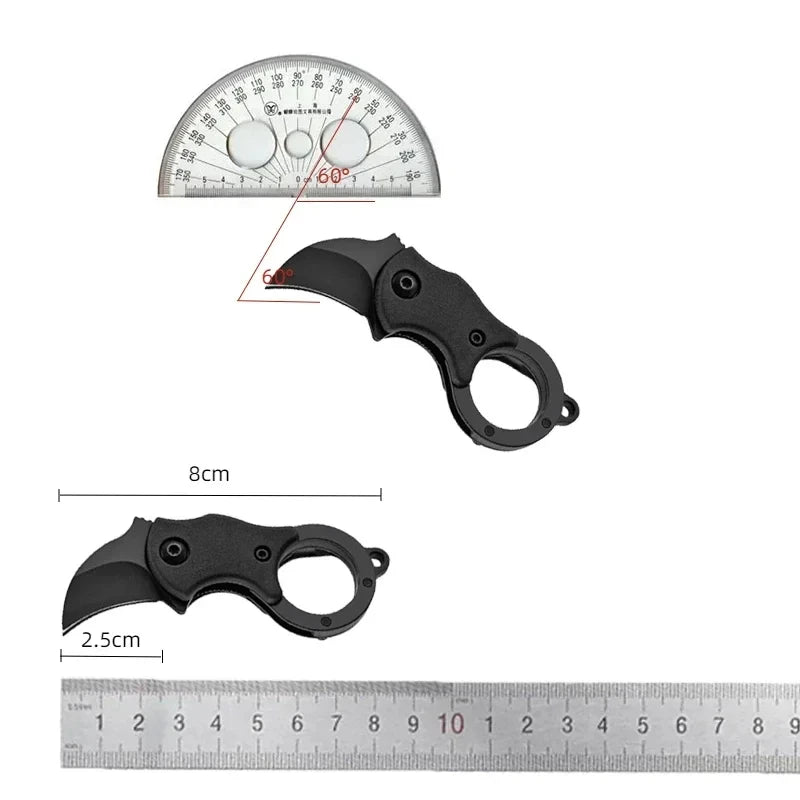 Mini EDC Keychain Knife – Stainless Steel Pocket Multitool