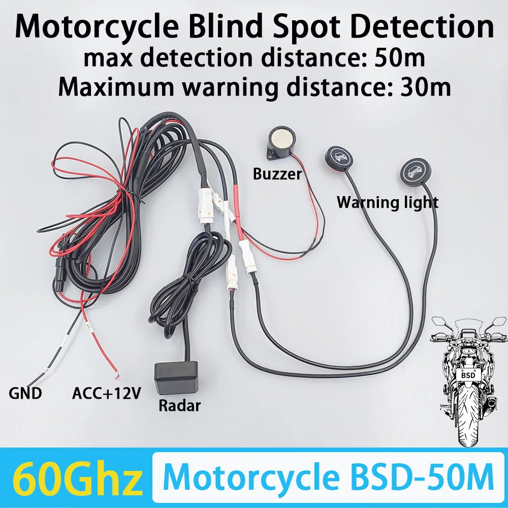 60Ghz Millimeter Motorcycle Blind Spot Detection System Wave Radar