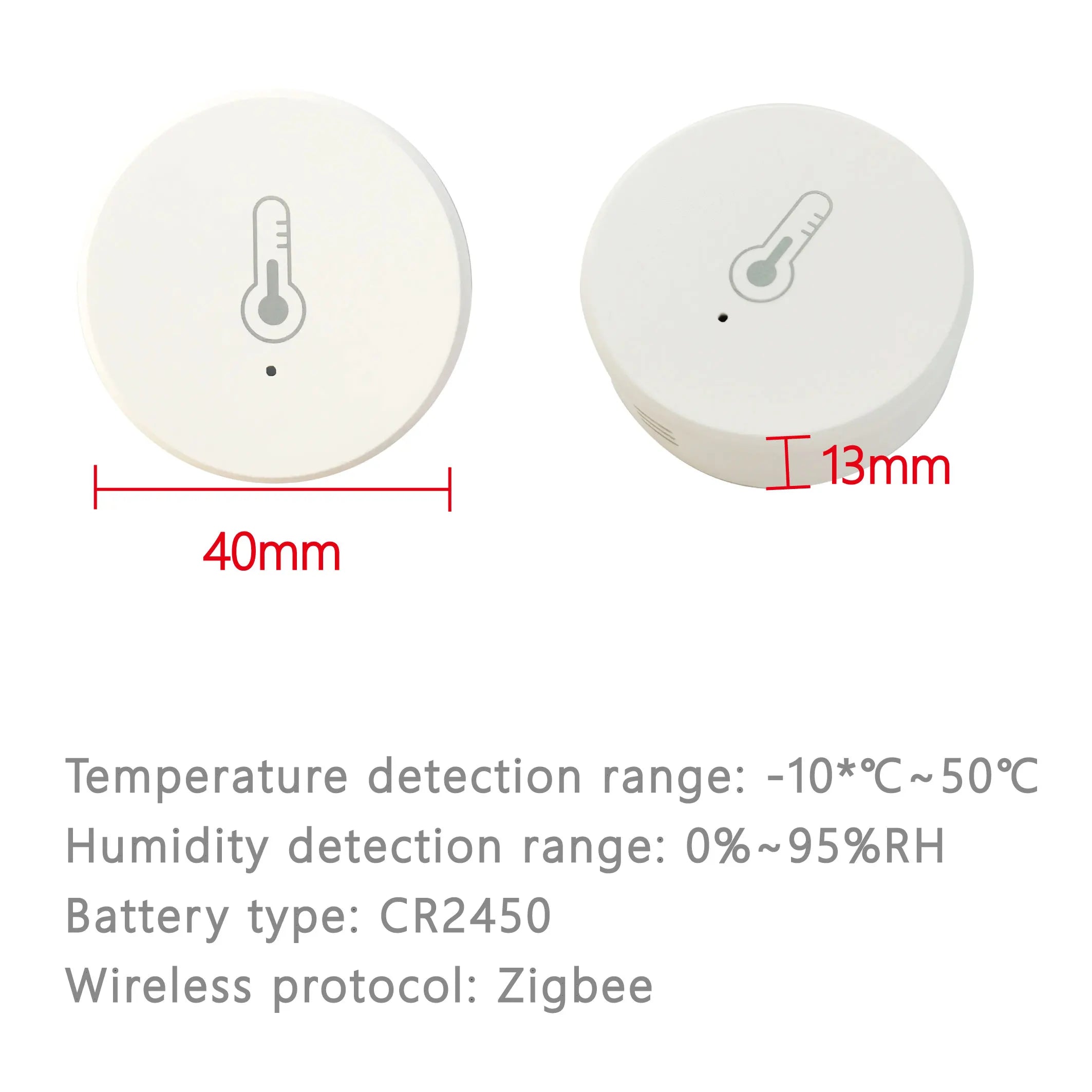 Tuya ZigBee 3.0 Temperature Humidity Sensor Indoor Hygrometer Thermometer Smart Home Work with Smart Life Alexa Google Assistant Zpaxo