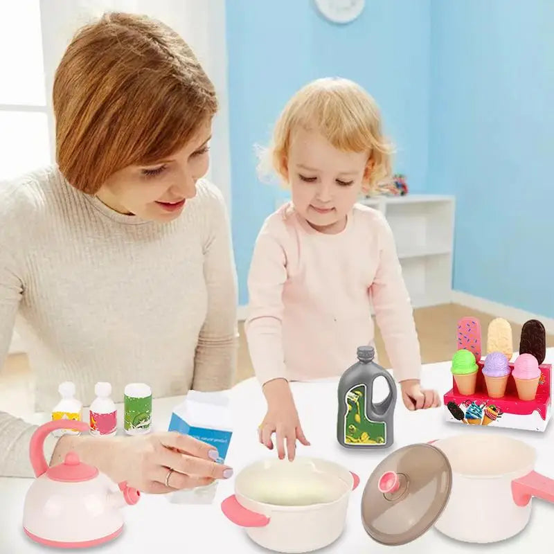 Play Kitchen Accessories Preschool Learning Activities Game Interactive Learning Play Kitchen Toys Pretend Food Set For Kids Zpaxo