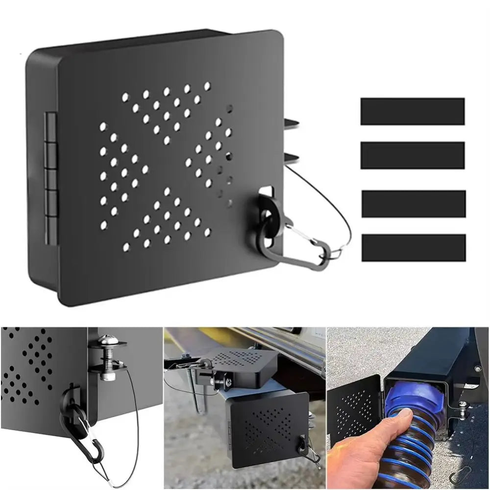 Square RVs Bumper Plug End Caps Carbon Steel Aluminum Alloy RV Covers Zpaxo