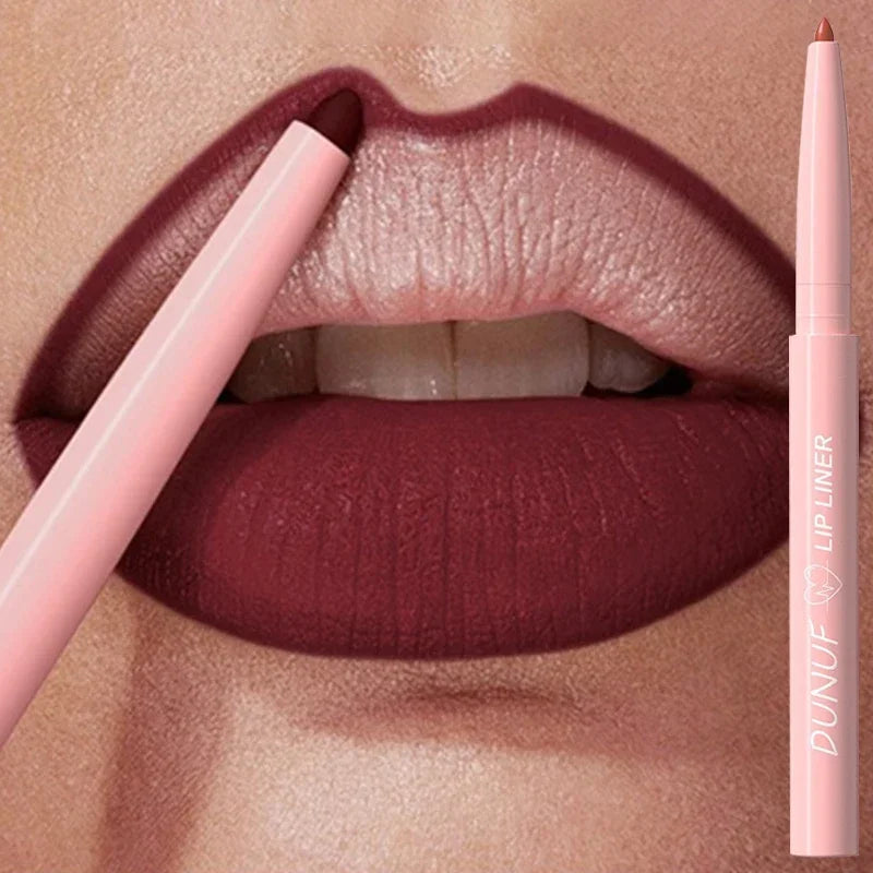 Waterproof Matte Lipliner Pencil Red Contour Tint Lipstick Long Zpaxo