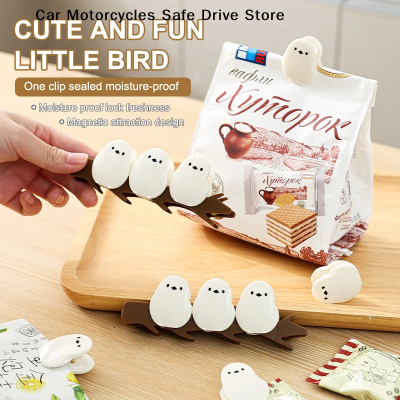 Cute Little Bird Magnetic Sealing Clip Moisture-proof Fresh-keeping