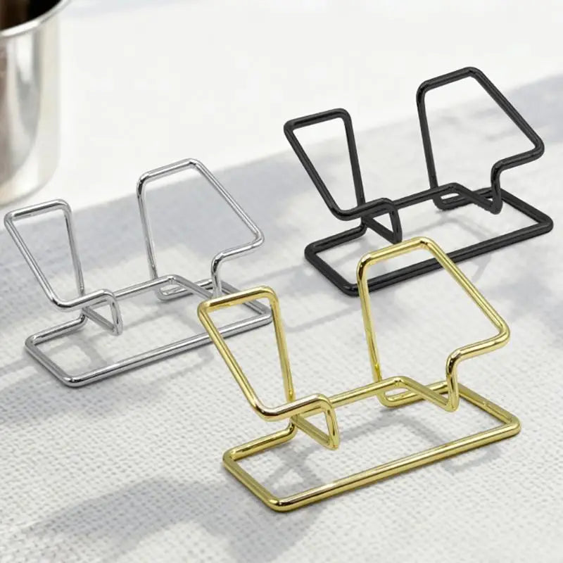 Metal Desktop Business Card Holder & Sign Display Stand Business Card Holder Zpaxo