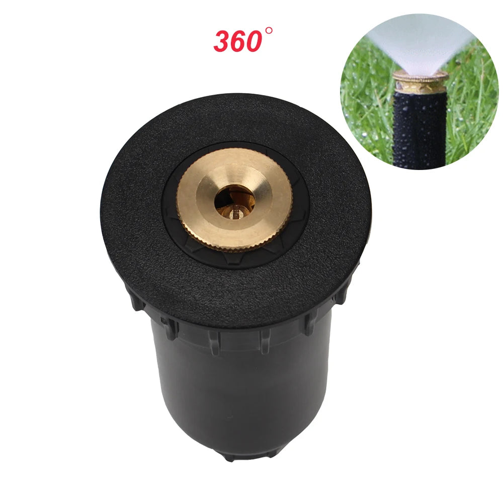 Automatic 90/180/360 Degree Irrigation Watering Tool Garden Spray Nozzle Pop up Sprinklers Lawn Watering Sprinkler Head Zpaxo C