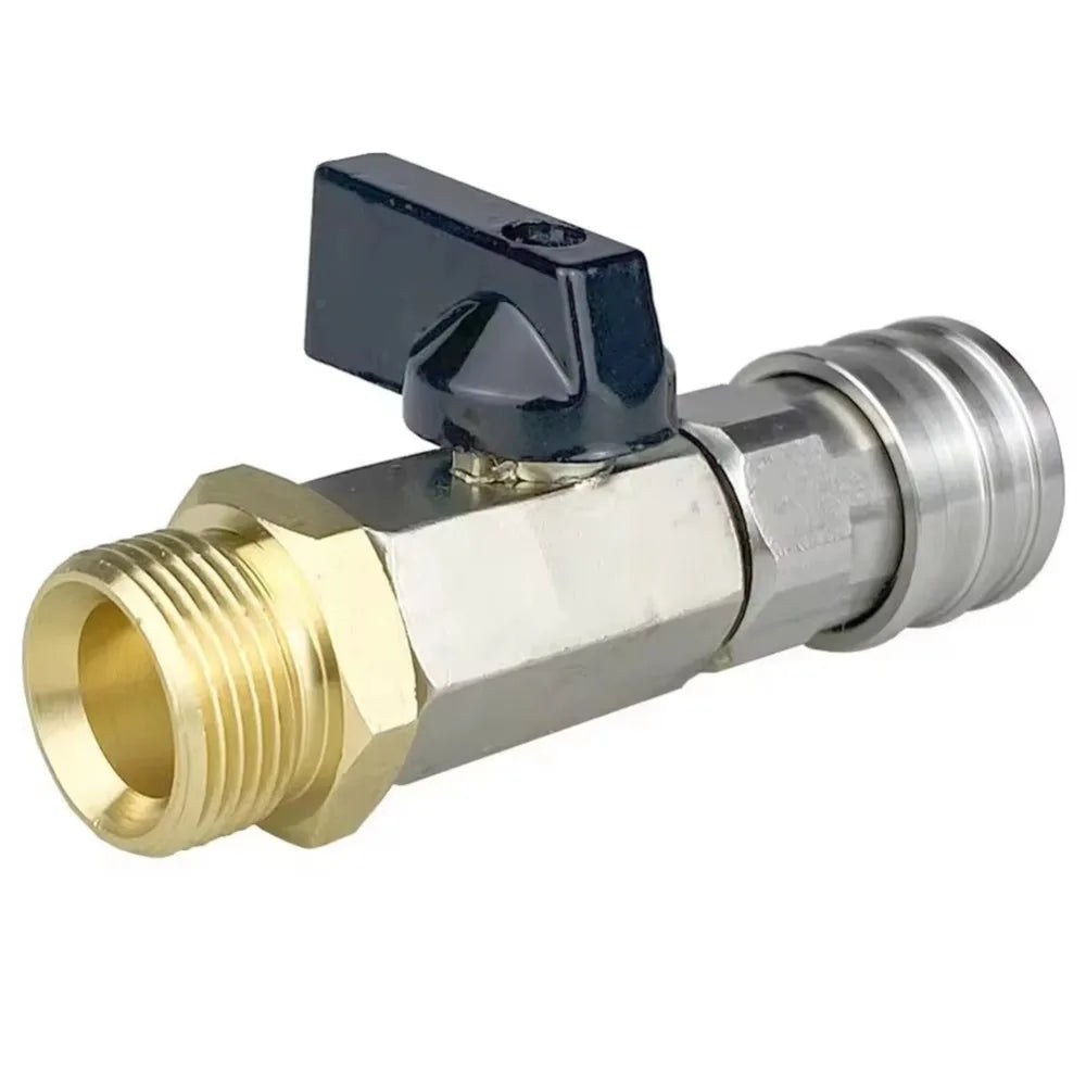 Water Flow Control Pressure Washer Ball Valve Brass Material 1 Hose Zpaxo M22