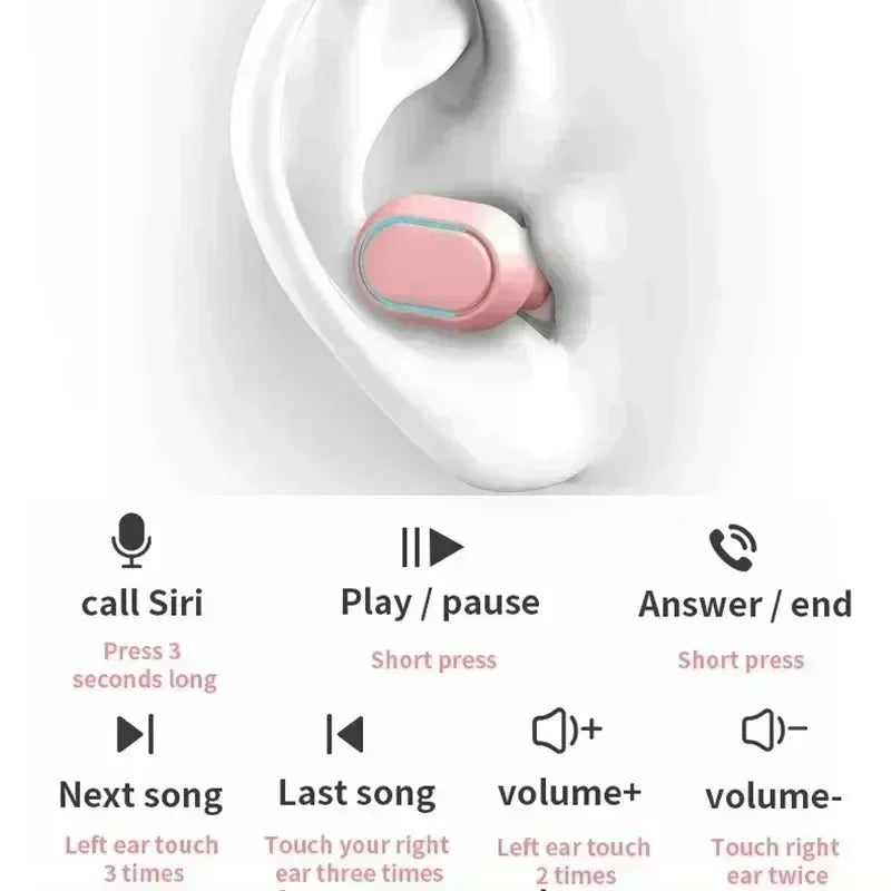 TWS E7S Wireless Earbuds Bluetooth 5 3 Stereo Sport Headphones