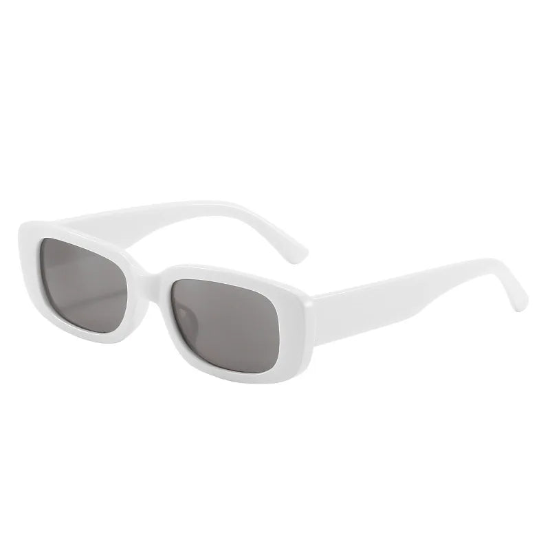 Vintage Small Rectangular Sunglasses Women Y2K Trend Color Lens UV Protection Fashion Streetwear Shades Cycling Accessories MTB Zpaxo Q4