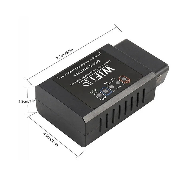 WiFi ELM327 V1.5 OBD2 Scanner – Works with iPhone & Android