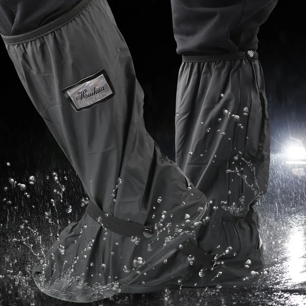 Non-slip Boot Covers Rainy Snowy Day Motorcycle Scooter Bike Rain