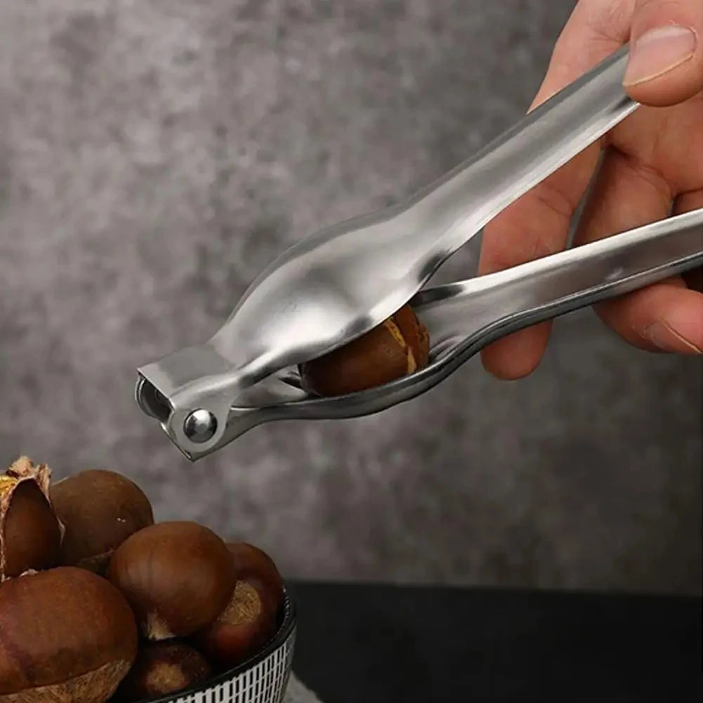 2-in-1 Stainless Steel Chestnut Opener & Bottle Opener Tool Nut Cracker Tool Zpaxo