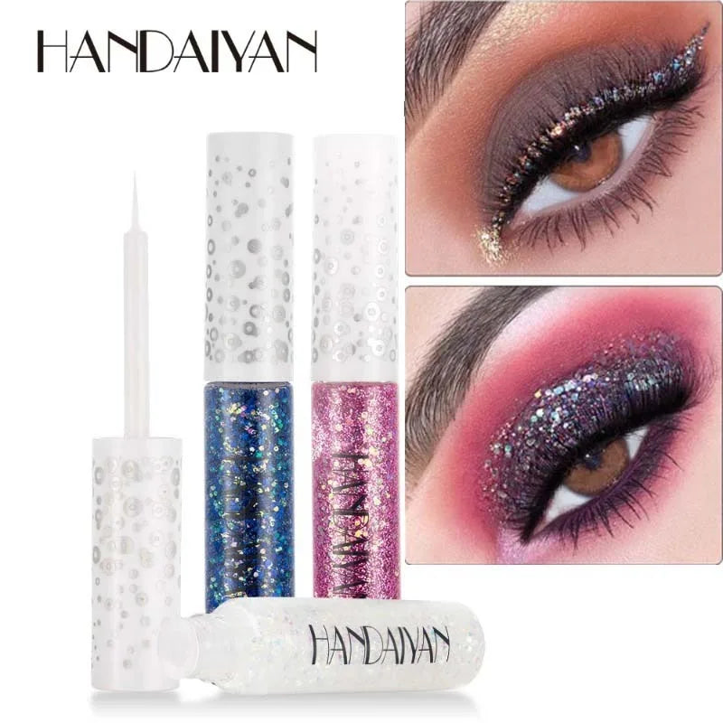 12 Liquid Glitter Eyeliner Pearl Shimmer Fashion Sequin Gel
