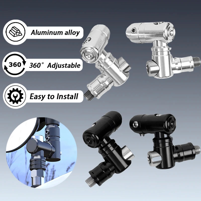 CNC Motorcycle Mirror Folding Mechanism – 360° Adjustable Universal