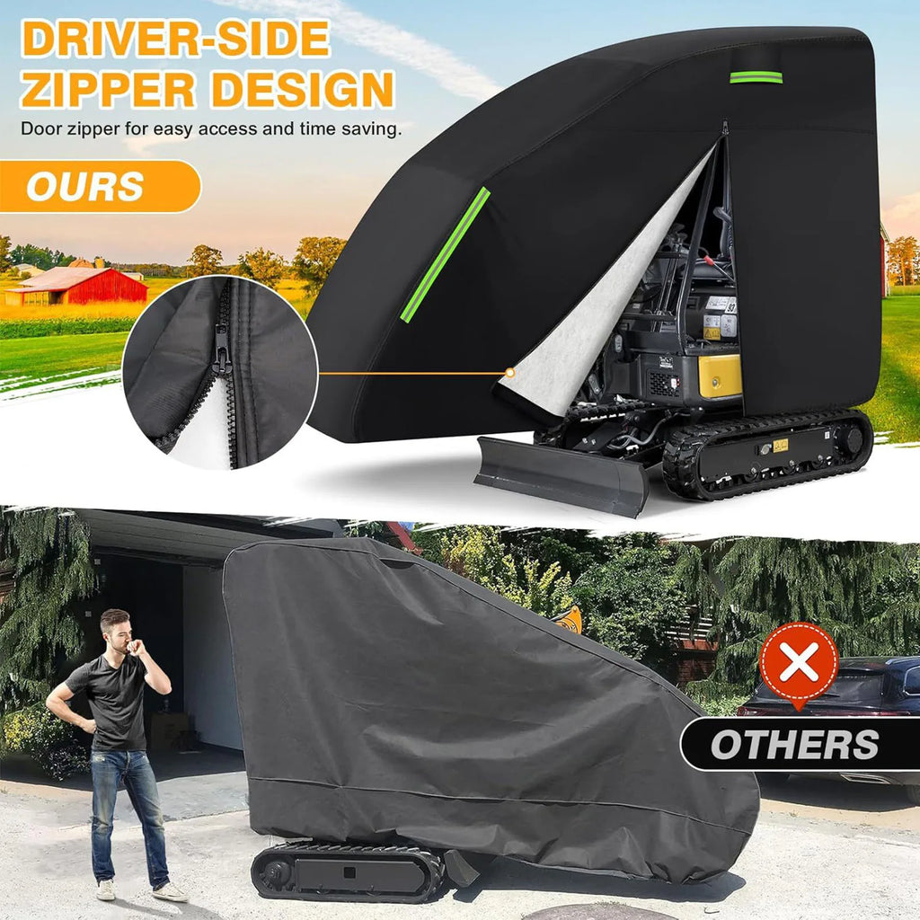 Mini Excavator Cover Fit Bobcat E20 1760-3530lbs Water Proof 210D