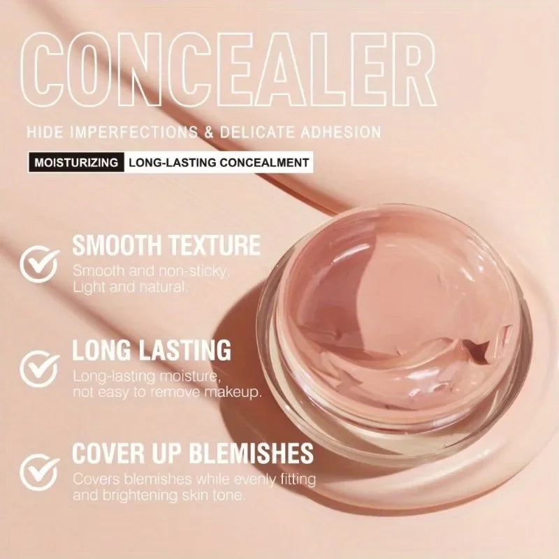 Waterproof Lasting Concealer Cream Moisturizing Full Cover Acne Mark Dark Circles Contour Concealer Makeup Palette Face Makeup Zpaxo