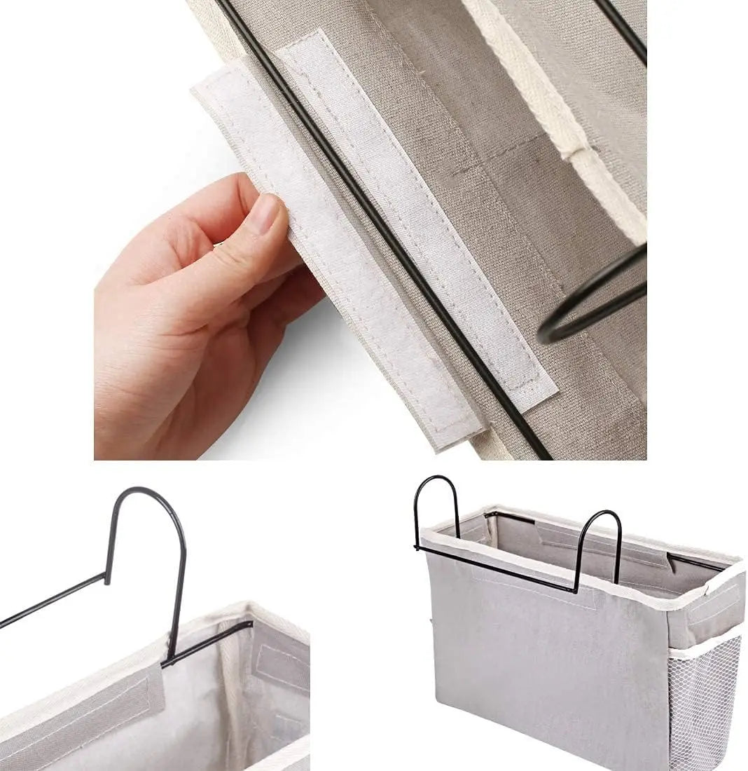 Wall-Mounted Hanging Storage Basket | Dorm & Bedside Organizer