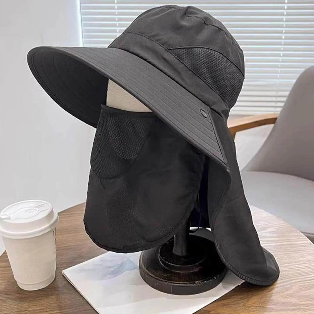 Fishing Hat Summer Sun Hats UV Protection Outdoor Fishing Caps For Hiking Camping Visor Bucket Hat Neck Flap Fisherman Hat Zpaxo