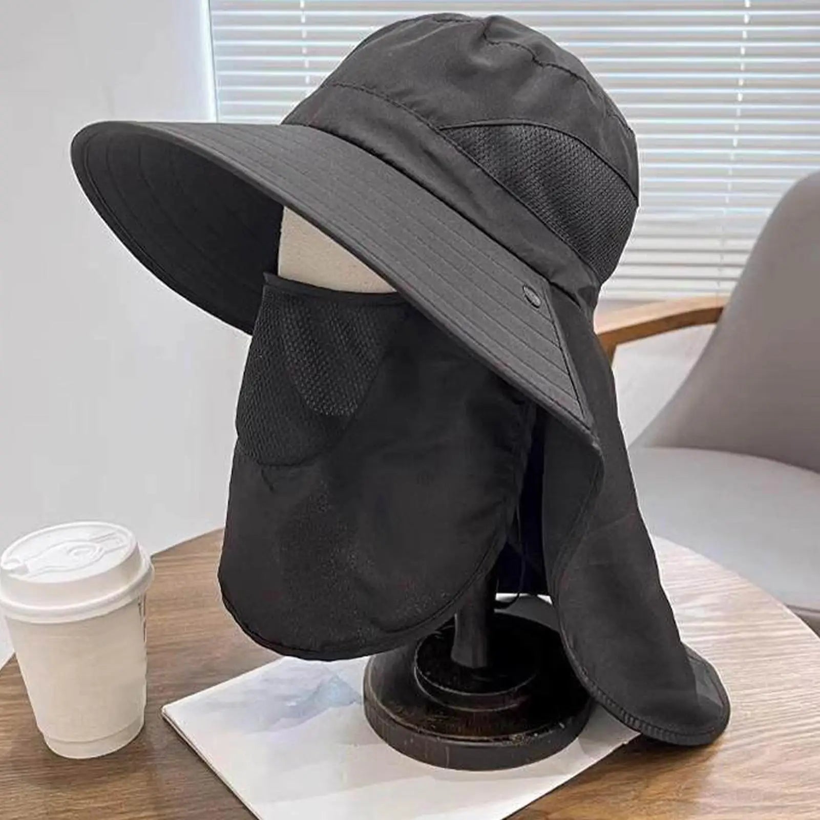 Fishing Hat Summer Sun Hats UV Protection Outdoor Fishing Caps For Hiking Camping Visor Bucket Hat Neck Flap Fisherman Hat Zpaxo