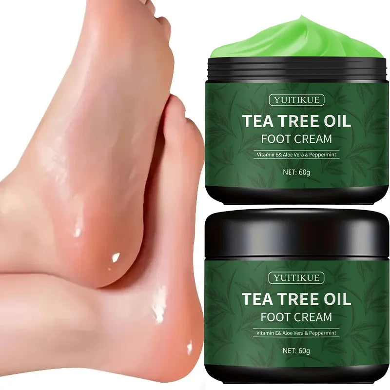 YUITIKUE Tea Tree Foot Cream 60g – Deep Moisturizing & Soothing Foot Cream Zpaxo
