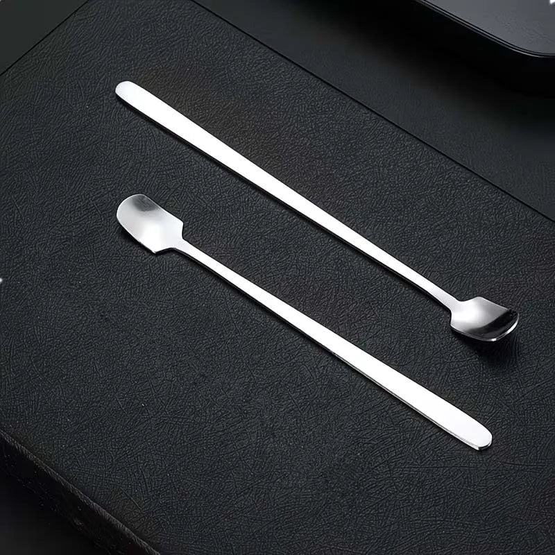 1PCS Stainless Steel Long Handle Ice Spoon Tableware For Candle Stirring Spoon , Stainless Steel Spoon for Candle Making Zpaxo 2pcs