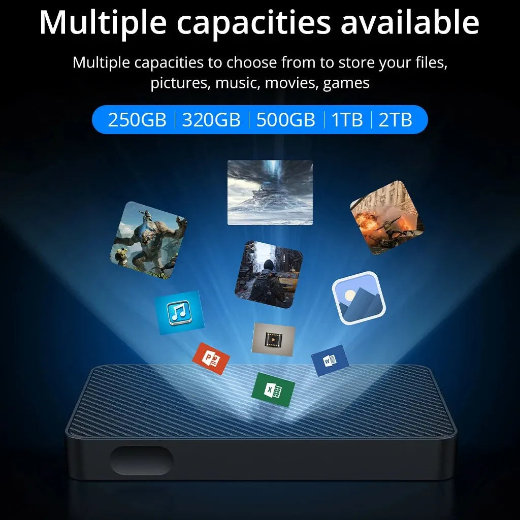 External Hard Drive 2 5 Portable HDD 250GB 320GB 500GB 1TB USB3 0 Zpaxo