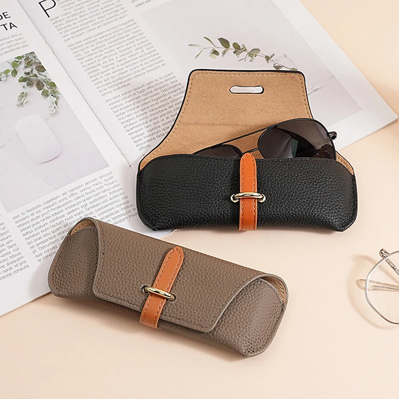 PU Leather Soft Shell Glasses Case – Unisex Eyeglass Pouch