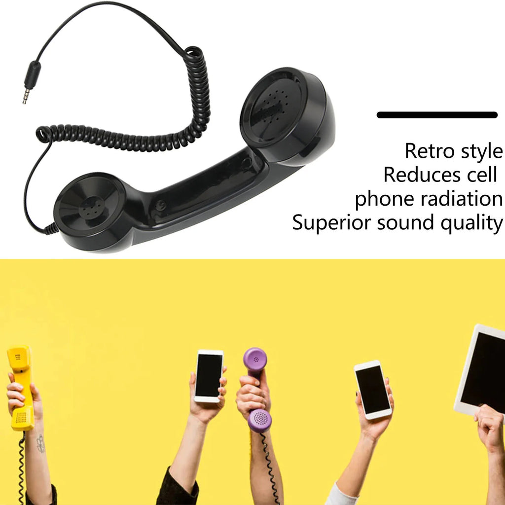 Retro Phone Handset Multifunction Radiation Proof Handheld Cell
