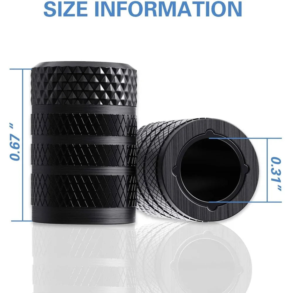 Aluminum Tire Valve Stem Caps – Cars, Trucks, Motorcycles & Bikes