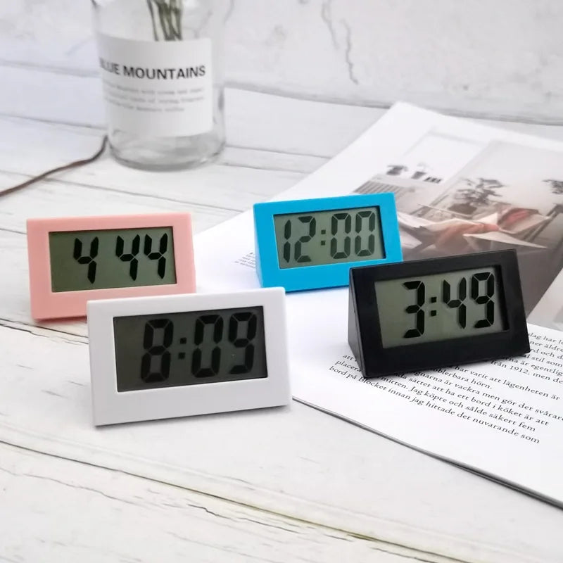 Simple Desktop Clock Mini Digital Small Silent Alarm Car
