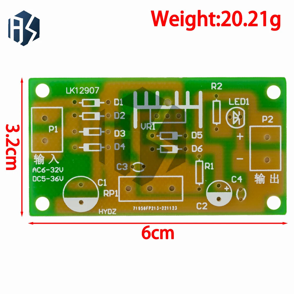 LM317 Adjustable DC Power Supply Kit (1-10 PCS): Continuous Voltage Regulator for Educational Training Labs Zpaxo
