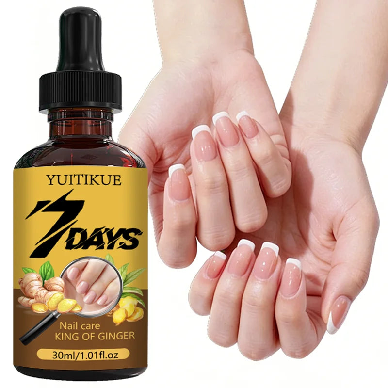 YUITIKUE 7-Day Ginger Nail Care Oil – Nourish & Strengthen 30ml Nail Treatment Oil Zpaxo