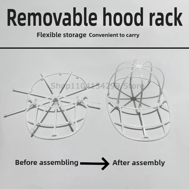 Hat Cleaner Cage for Washing Machine Hat Cleaner with Mesh Bag for Baseball Cap Non Deformed Machine Wash Protective Rack Zpaxo