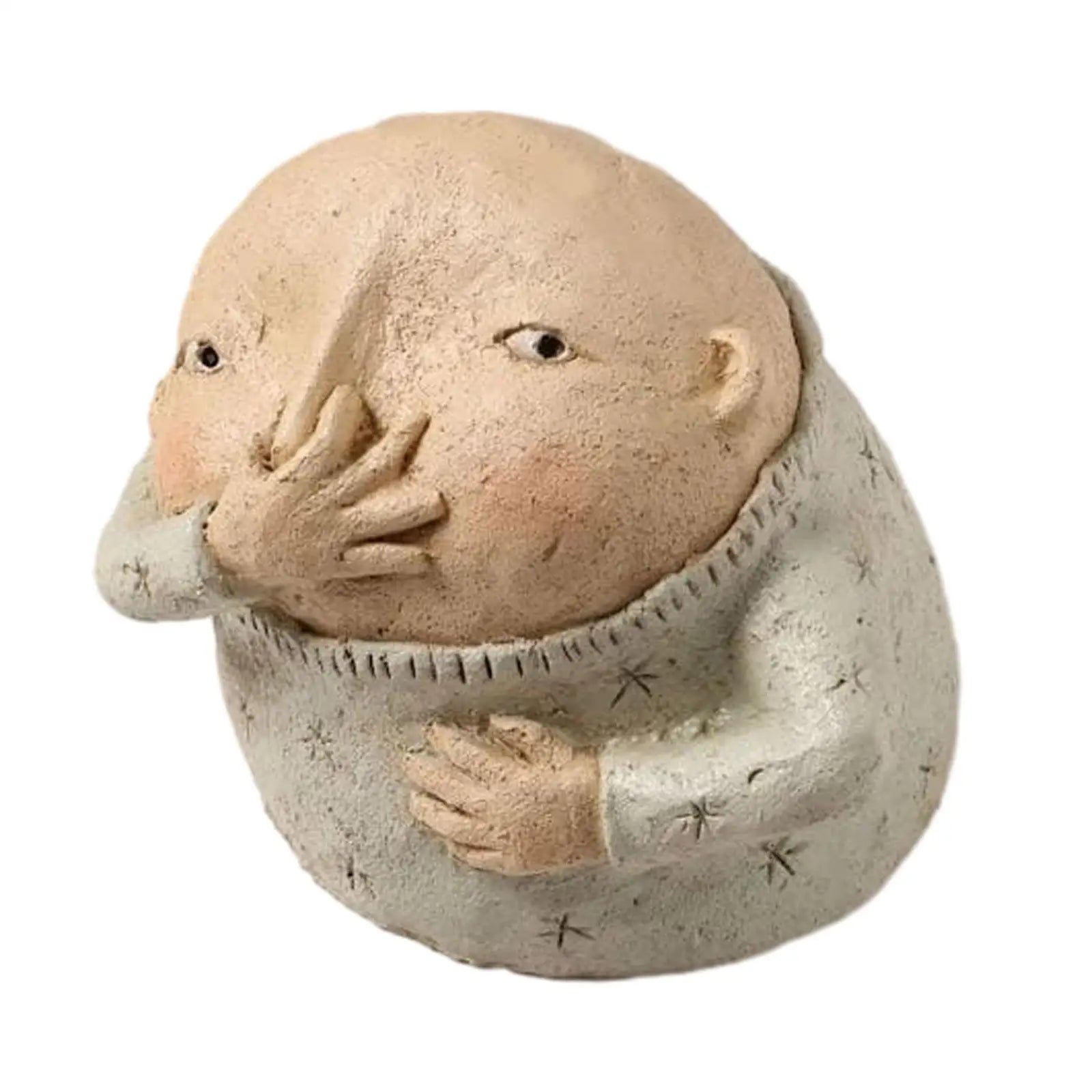 Vulgar Figurine Bathroom Decoration Creative Weird Decor Modern Art Statue Kitschy Figurine Holding Nose Bathroom Statue Zpaxo Boy
