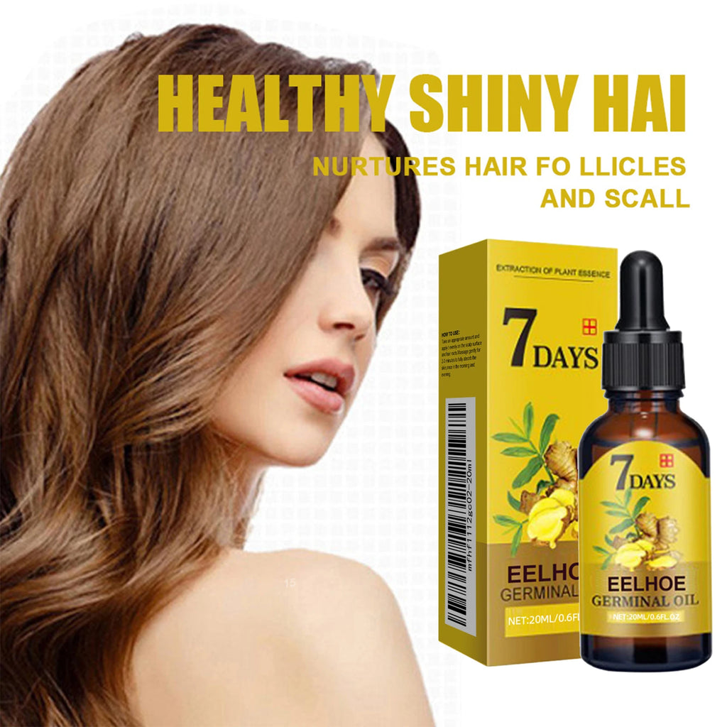 EELHOE Ginger Hair Growth Oil for Scalp Massage Hair Follicle Treatment Hair Care Germinal Essence for Regrowth & Loss Treatment Zpaxo