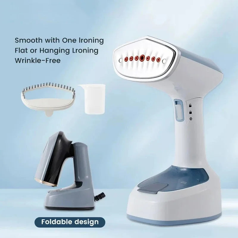 Foldable Ironing Machine 1500W Fast-Heat Garment Steamer Household Electric Fabric Steamer for Home Travel Handheld Steam Iron Zpaxo