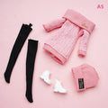 Doll's Clothes Suit Dress Up Accessories Sweater Hat Stockings Girl Zpaxo A5